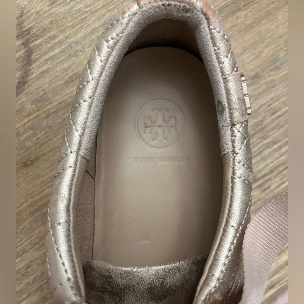 Chic Metallic Tory Burch Sneakers –Statement Kicks, Size 7.5 - Picture 5 of 7